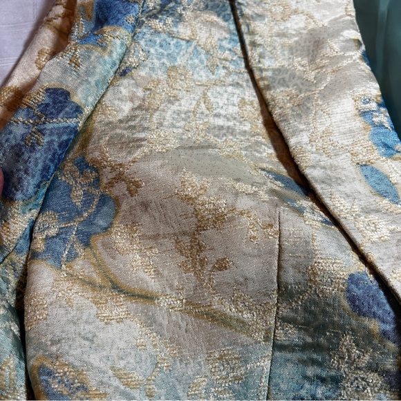 Nipon Boutique Floral Brocade Suit Jacket Coquette Size 10 Coastal Grandma - Picture 10 of 11